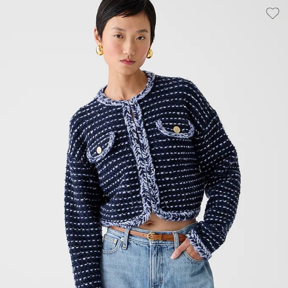 J crew cropped lady jacket